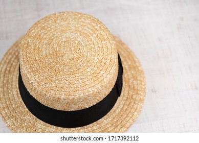 Straw Boater Hat (basher, Skimmer, The English Panama, Cady, Katie, Canotier, Somer, Sennit Hat,can-can Hat)