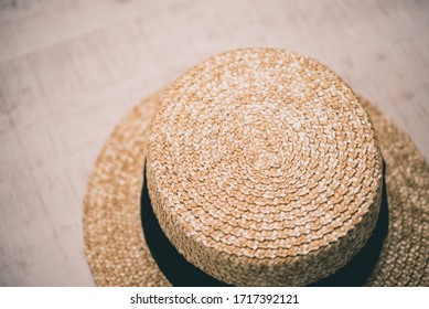 Straw Boater Hat (basher, Skimmer, The English Panama, Cady, Katie, Canotier, Somer, Sennit Hat,can-can Hat)