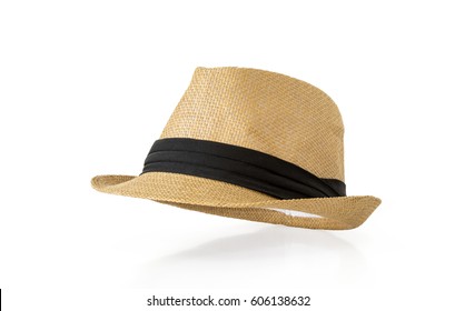  Straw Hat Isolated On White Background