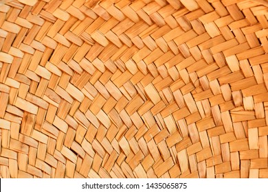 Straw hat texture close up 