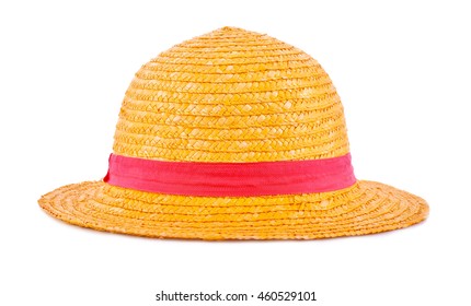 Straw Hat, White Background