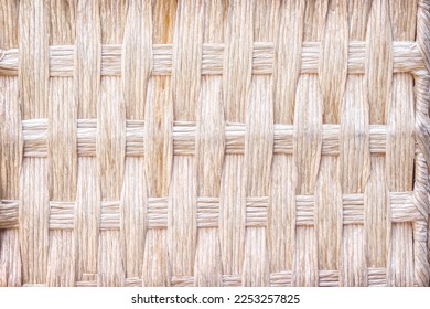 Straw mat weaving texture intelace patterns abstract hamper brown background - Shutterstock ID 2253257825