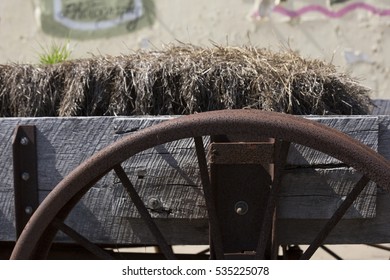 Straw Prepared For Hay Ride