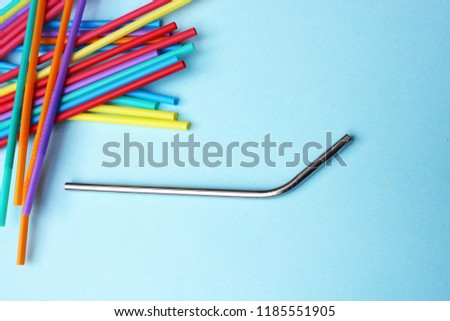straw straws metal stainless steel reusable plastic drinking background colourful  full screen stock, photo, photograph, picture, image, 
