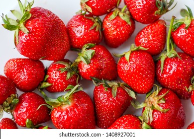 Strawberries background. Strawberry. Food background. - Shutterstock ID 1408927001