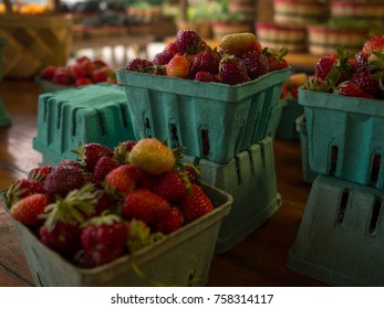 Strawberries in baskets