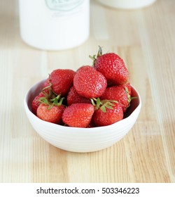 strawberries in a bowl - Shutterstock ID 503346223