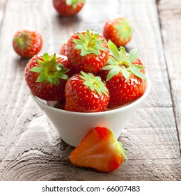 Strawberries In A Bowl