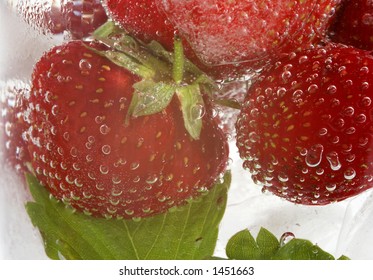 Strawberries in the drink