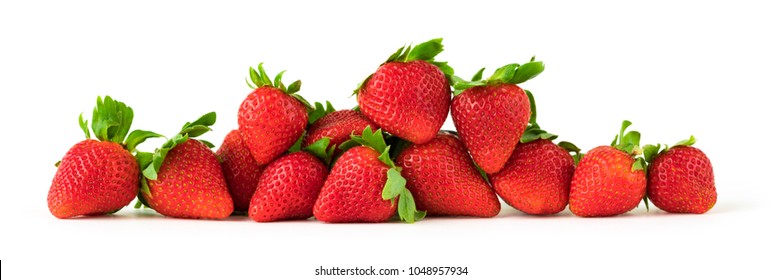 Strawberries Isolated On White Background