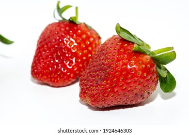 Strawberries Isolated On White Background