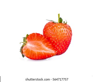 Strawberries Isolated on a white background.