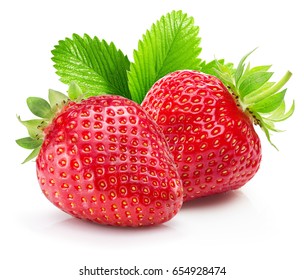 Strawberries Isolated On A White Background