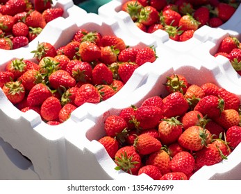 Strawberries on sale