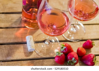 Strawberries with Wine