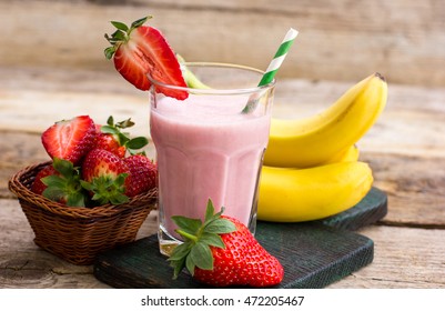 Strawberry And Banana Smoothie 