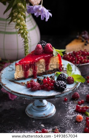 Similar – Image, Stock Photo pieces of cottage cheese pie