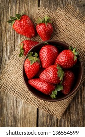 Strawberry in a Bowl - Shutterstock ID 136554599