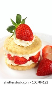 Strawberry and cream shortcake