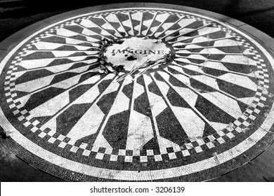 Strawberry Fields In Central Park, New York City