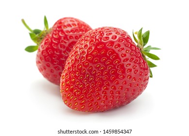 Strawberry fruit closeup isolated on white background - Shutterstock ID 1459854347