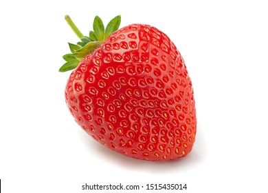 Strawberry fruit closeup isolated on white background - Shutterstock ID 1515435014