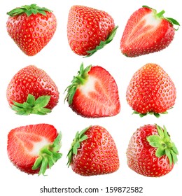 Strawberry. Fruits on white. Collection - Shutterstock ID 159872582
