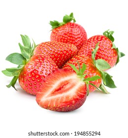 strawberry isolated  - Shutterstock ID 194855294