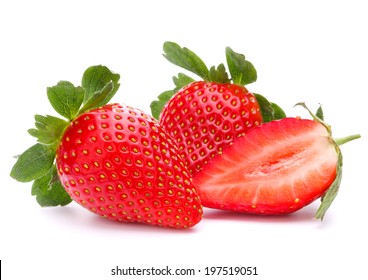 Strawberry isolated on white background cutout - Shutterstock ID 197519051