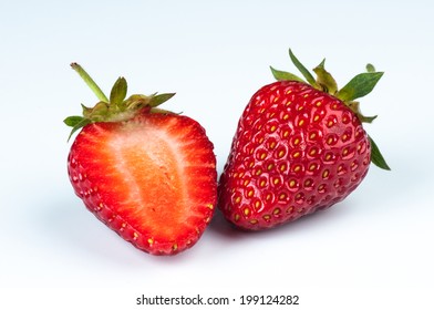 Strawberry isolated on white background - Shutterstock ID 199124282
