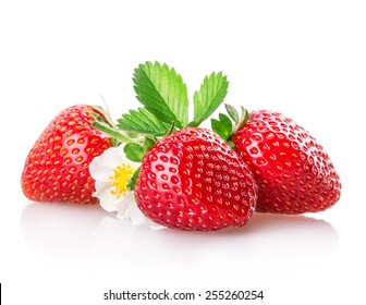 strawberry Isolated on white background - Powered by Shutterstock