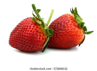 Strawberry isolated on white background cutout - Shutterstock ID 572848132