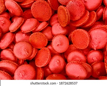 Strawberry Macaron Redish Vivid Red