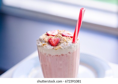 
Strawberry milkshake