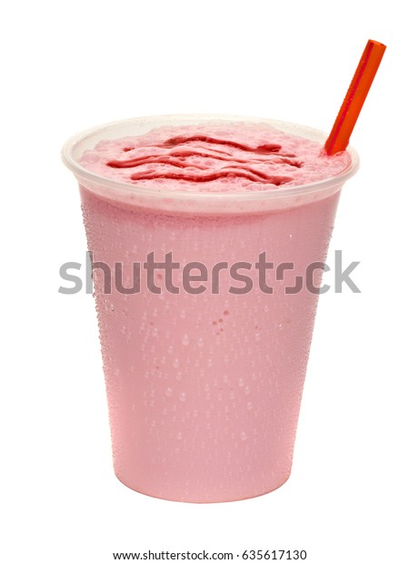 Strawberry Milkshake Sauce Sorbet Syrup Sherbet Stock Photo 635617130 ...