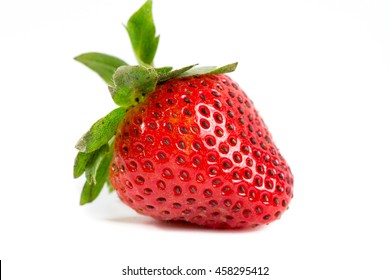 Strawberry On White Background.