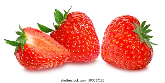 Strawberry On White Background