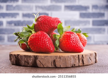 strawberry on wooden board, fresh strawberry - Powered by Shutterstock