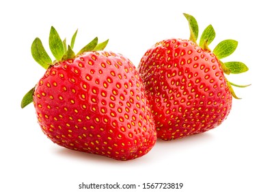 Strawberry Path Isolated On White