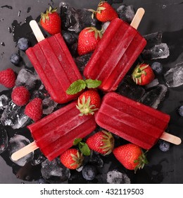 Strawberry Popsicle