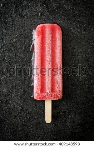 Similar – Foto Bild Erdbeer-Popsicle