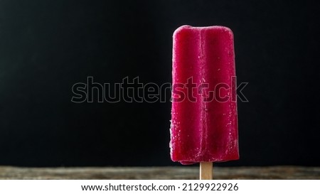 Similar – Foto Bild Erdbeer-Popsicle