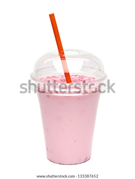 Download Strawberry Raspberry Milkshake Mockup Mock Take Stock ...