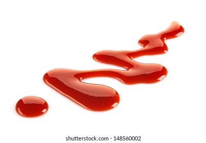 strawberry sauce isolated on a white background