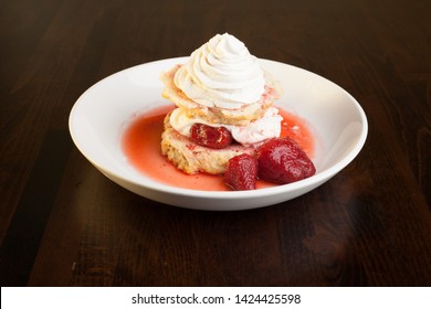 Strawberry Shortcake with House Made Ice Cream and Whipped Cream