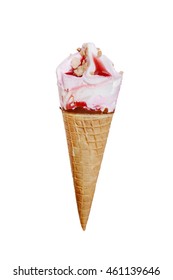 Strawberry Shortcake Ice Cream Cone