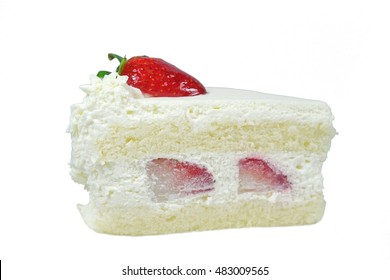 Strawberry Shortcake Isolated On White