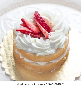 Strawberry Shortcake with whipped cream