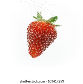  Strawberry In Water