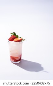 Strawberry Yogurt on ่white background- - Shutterstock ID 2250432775
